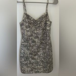 Lulus green and white mini dress, size small